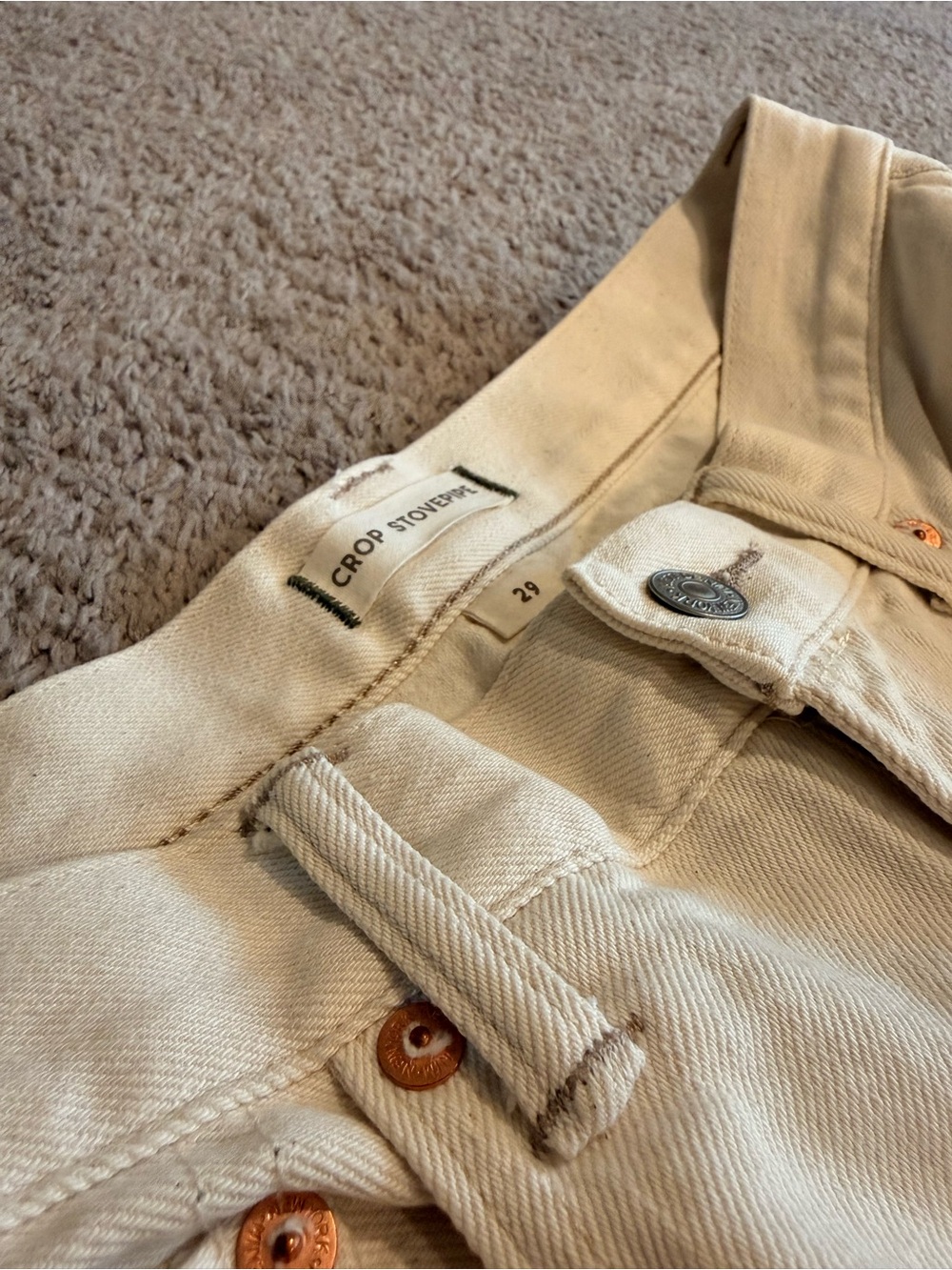 American Eagle AW77 Premium Crop Stovepipe Jeans - Picture 4 of 4